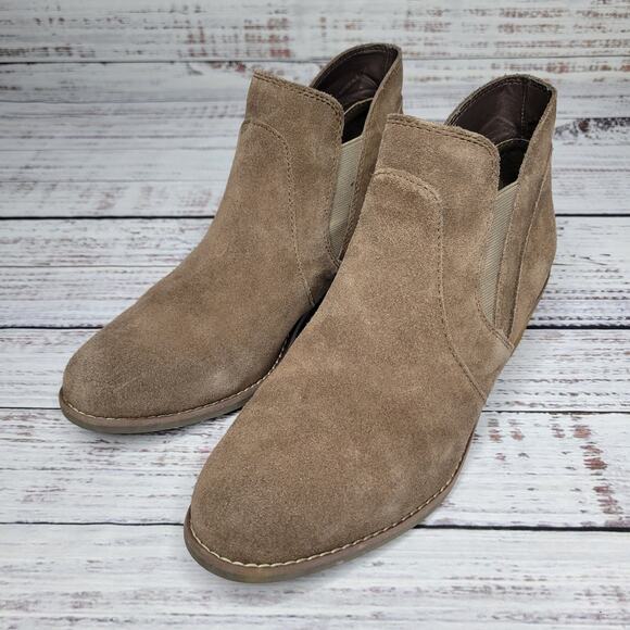 Me Too Ankle Boots Brown Suede Size 9 - Picture 6 of 8